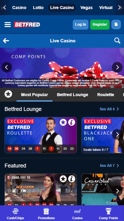 Betfred Playtech Casino 32345