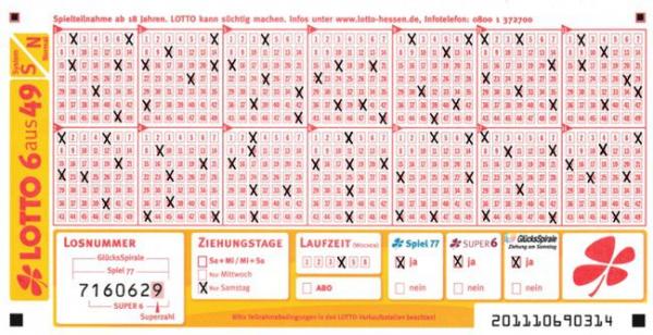Staatliche Lotterie Einnahme 740427